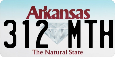 AR license plate 312MTH