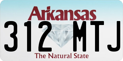 AR license plate 312MTJ