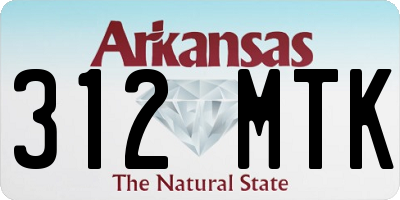 AR license plate 312MTK