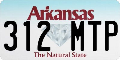 AR license plate 312MTP