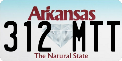 AR license plate 312MTT