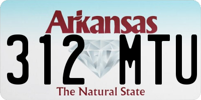 AR license plate 312MTU