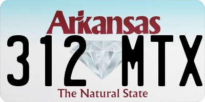 AR license plate 312MTX