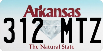 AR license plate 312MTZ