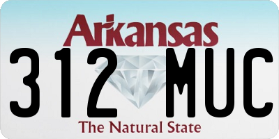 AR license plate 312MUC
