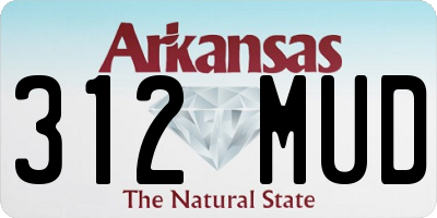 AR license plate 312MUD