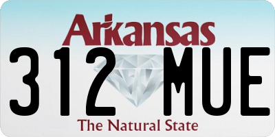 AR license plate 312MUE
