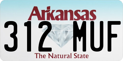 AR license plate 312MUF