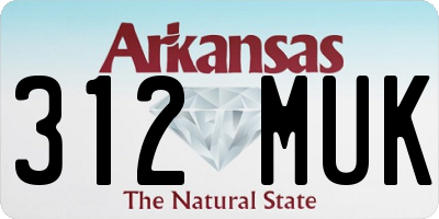 AR license plate 312MUK