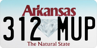 AR license plate 312MUP