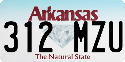 AR license plate 312MZU