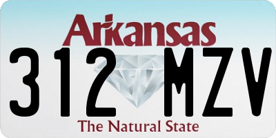 AR license plate 312MZV