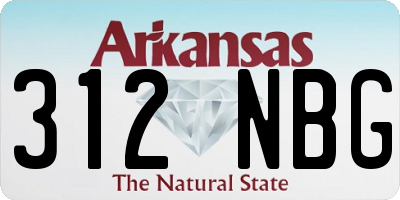 AR license plate 312NBG