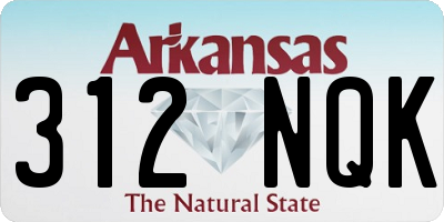 AR license plate 312NQK