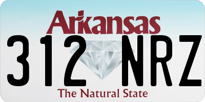 AR license plate 312NRZ