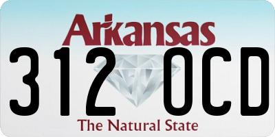 AR license plate 312OCD