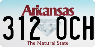 AR license plate 312OCH