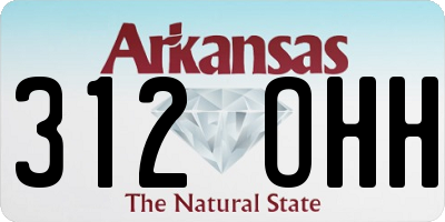 AR license plate 312OHH