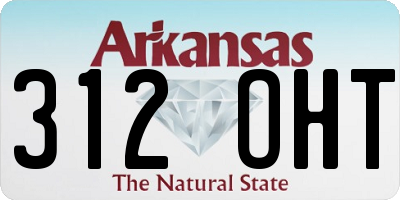 AR license plate 312OHT