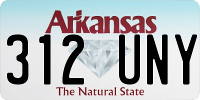 AR license plate 312UNY
