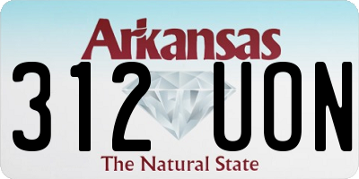 AR license plate 312UON