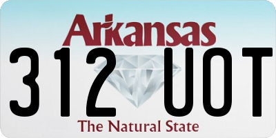 AR license plate 312UOT