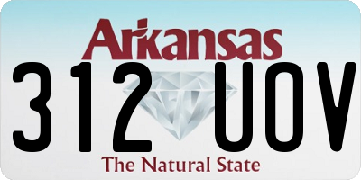 AR license plate 312UOV