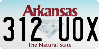AR license plate 312UOX