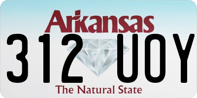 AR license plate 312UOY