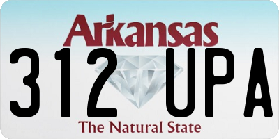 AR license plate 312UPA