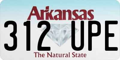 AR license plate 312UPE