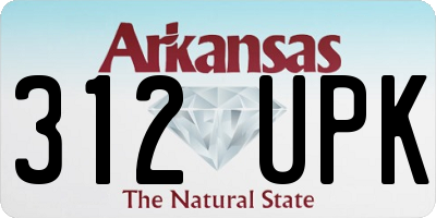 AR license plate 312UPK