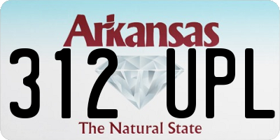 AR license plate 312UPL