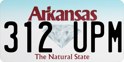 AR license plate 312UPM