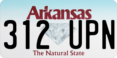 AR license plate 312UPN