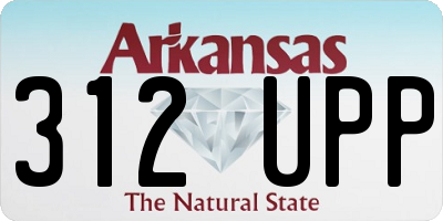 AR license plate 312UPP