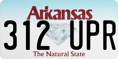 AR license plate 312UPR
