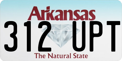AR license plate 312UPT