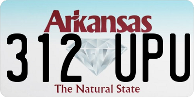 AR license plate 312UPU
