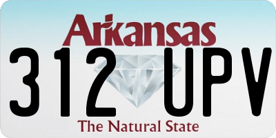 AR license plate 312UPV