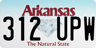 AR license plate 312UPW