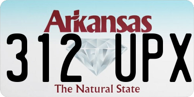 AR license plate 312UPX