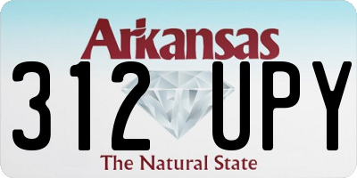 AR license plate 312UPY