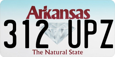 AR license plate 312UPZ