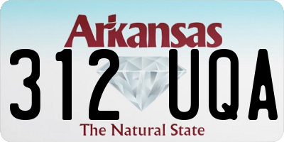 AR license plate 312UQA