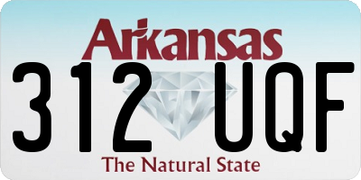 AR license plate 312UQF
