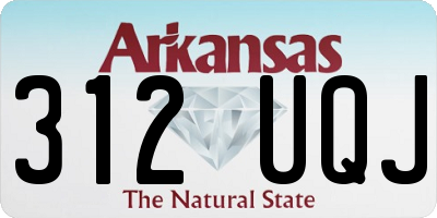 AR license plate 312UQJ