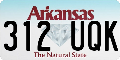AR license plate 312UQK