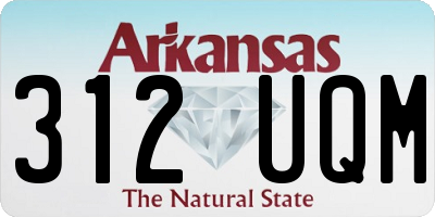 AR license plate 312UQM