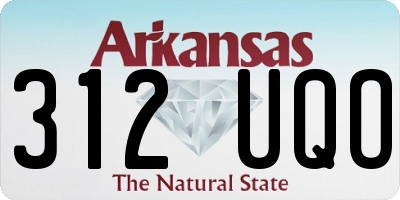 AR license plate 312UQO
